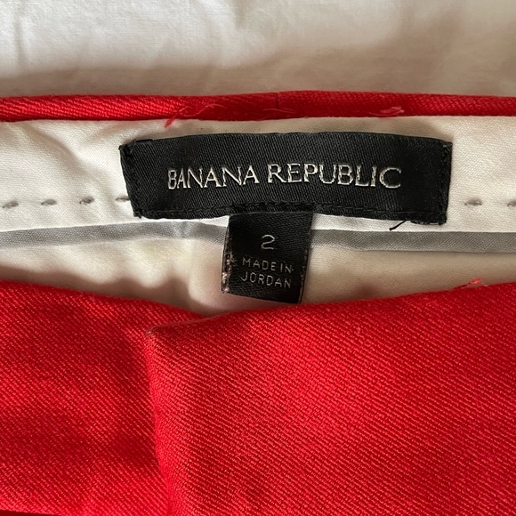 Banana Republic Red Sloan Pants - Picture 3 of 3